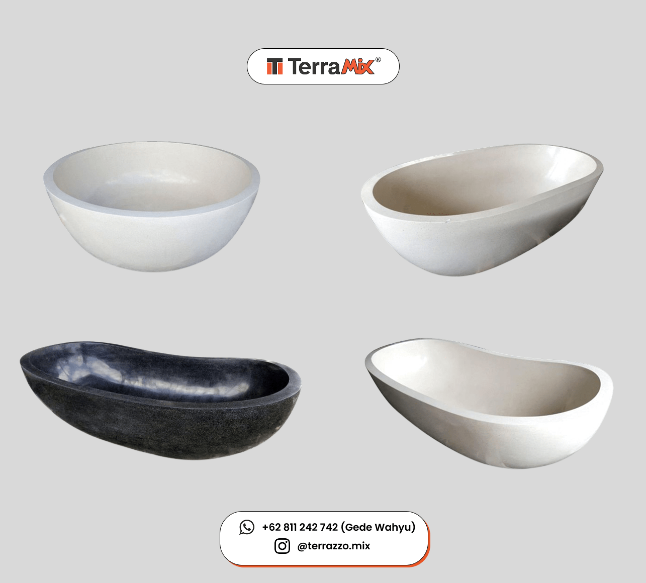 terrazzo bathtub